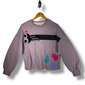 Disney Parks Sleeping Beauty 3 Good Fairies Sweatshirt, Heathered Pink, Size M